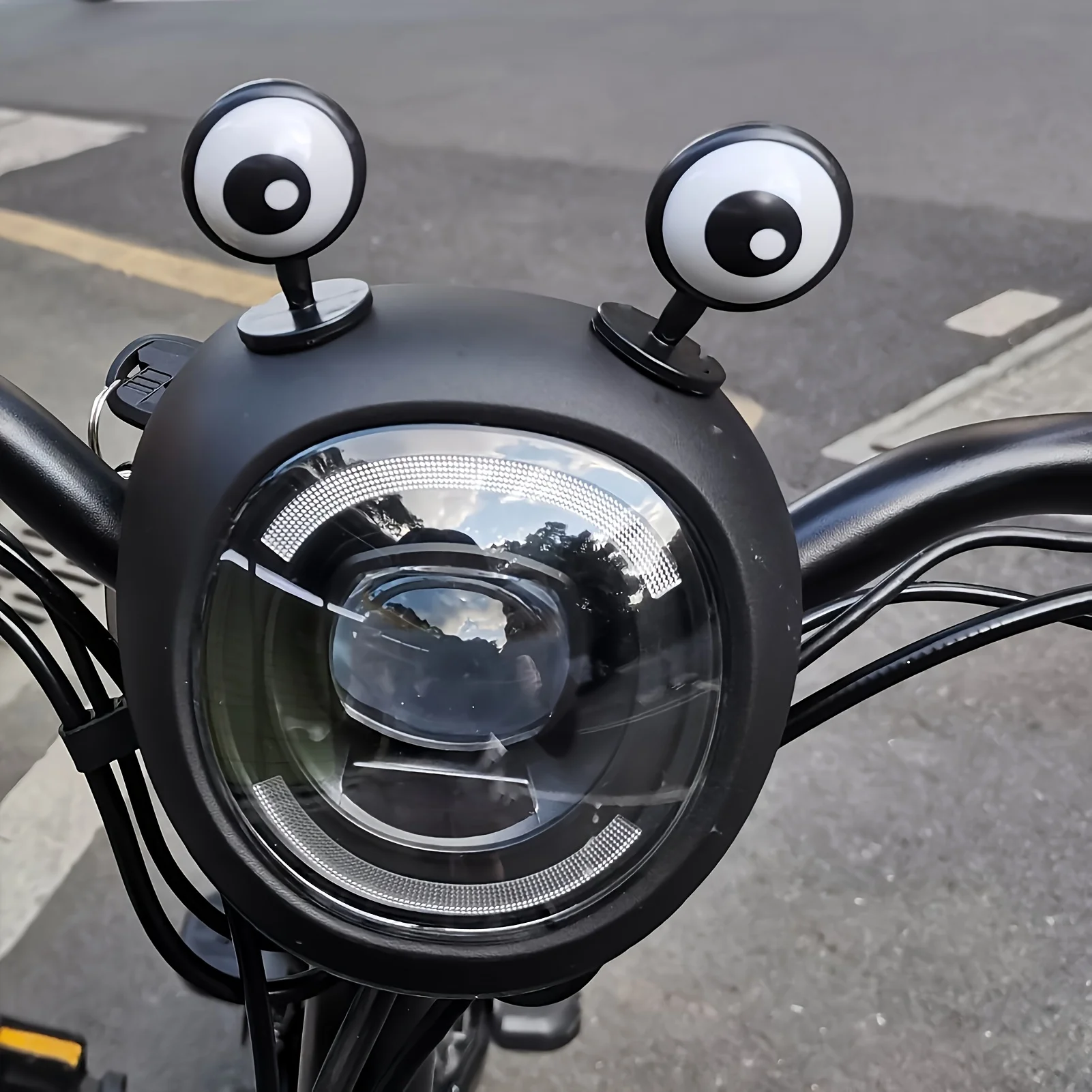 Motorcycle Helmets - قطعتان من زينة العين للدراجات الكهربائية،